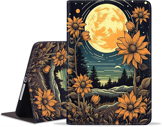 Sunflowers Under the Moon