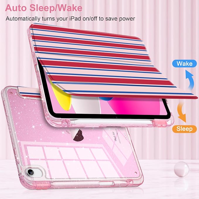 Pink & Blue & Red Stripes