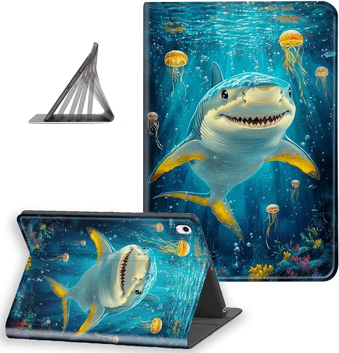 Smiling Shark with Jellyfish