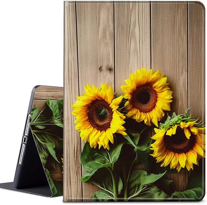 Wood with Yellow Sunflowers