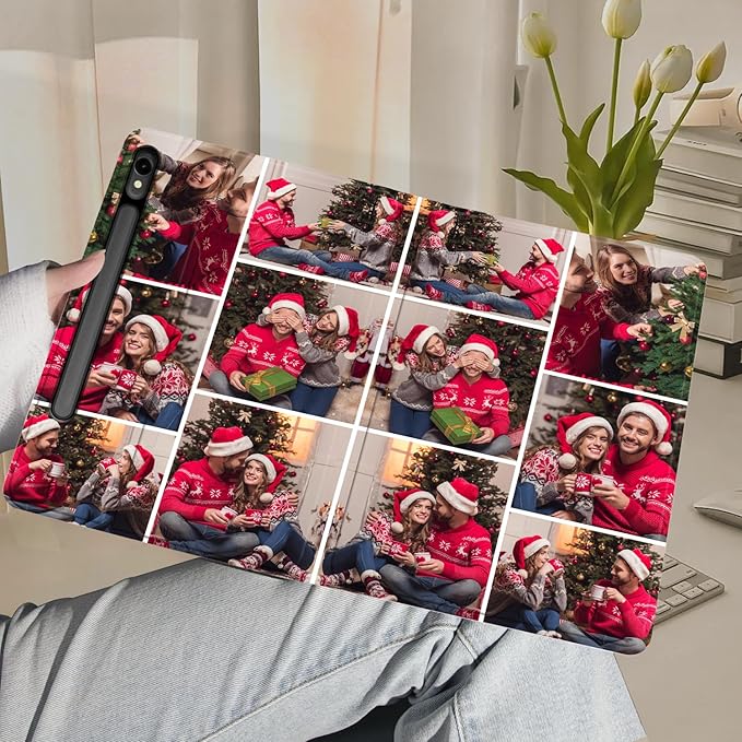 Custom Photo Personalized Flip Case for Samsung Galaxy Tab S9 11 inch(2023)Model Code: SM-X710/X716B Samsung Galaxy Tablet Customized Picture Text Leather Stand Cover Protective Case