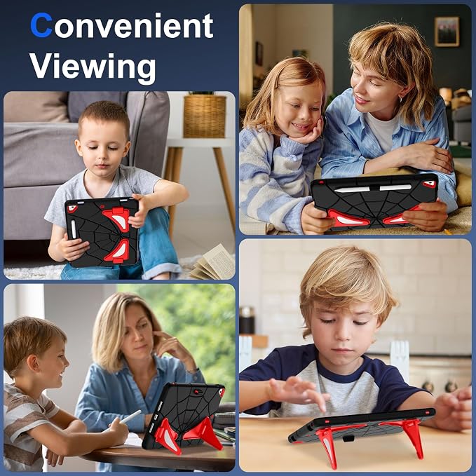 iPad 10.2 Case-Black+Red