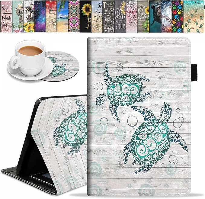 Sea Turtle on Rustic Wooden Board