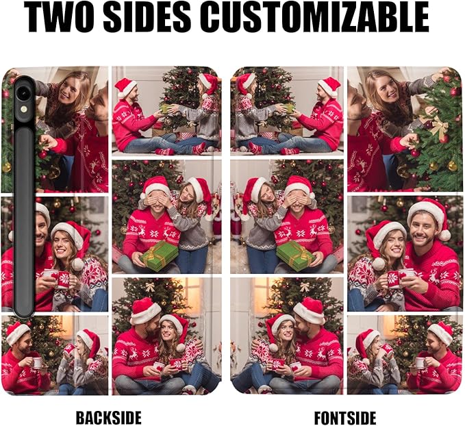 Custom Photo Personalized Flip Case for Samsung Galaxy Tab S9 11 inch(2023)Model Code: SM-X710/X716B Samsung Galaxy Tablet Customized Picture Text Leather Stand Cover Protective Case