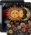 Rose Crow Skull Case for Ipad Air 3 Retro Gothic Floral Shell Unique Design Shell Auto Sleep/Wake Anti-Slip Shockproof Cover with Clear Back Shell &amp Pencil Holder(Girls Women)