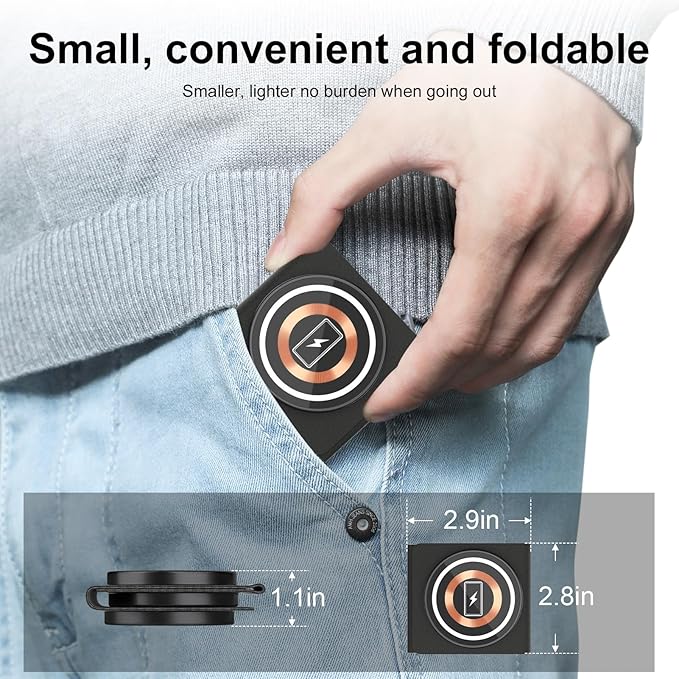 Fast Charging Pad 3 in 1 Wireless Charger Charging Station 15W Foldable Android Wireless Charger Compatible for Samsung Galaxy S24 S25 Ultra/S24FE/S24 Plus/S23FE/S22/S21FE Galaxy Watch 7/6 Classic