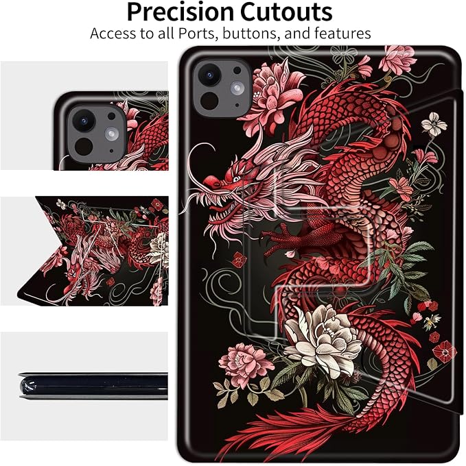 Flower Red Dragon
