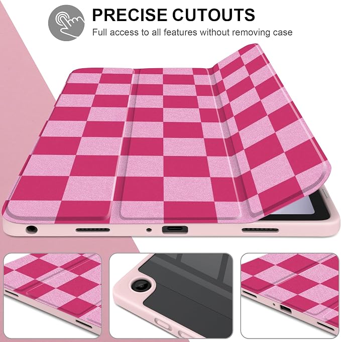 Rose & Light Pink Checkerboard