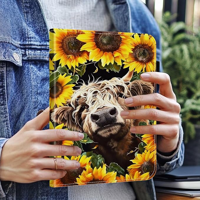 Highland Cow Sunflower