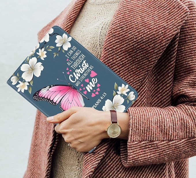 Floral Butterfly Bible Verse Philippians 4:13