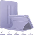 Fintie Magnetic Stand Case for iPad 9th / 8th / 7th Generation (2021/2020/2019) 10.2 Inch [Multiple Secure Angles] Shockproof Rugged Soft TPU Back Cover Auto Sleep Wake Lilac Purple