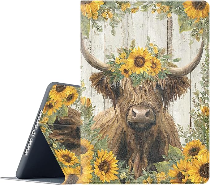Highland Cow Sunflower
