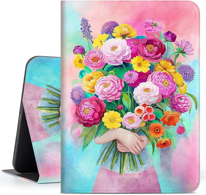Pink and Blue Flower Bouquet