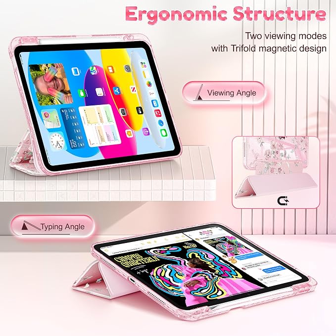 Pink Floral bow