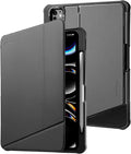 tomtoc Inspire-Pivot Case for iPad Pro 13 Inch (M5/M4) 2025 Pivot Design Provides Stable Stand Functionality for Various Viewing Experience Vertical Case with Apple Pencil Holder Auto Wake/Sleep