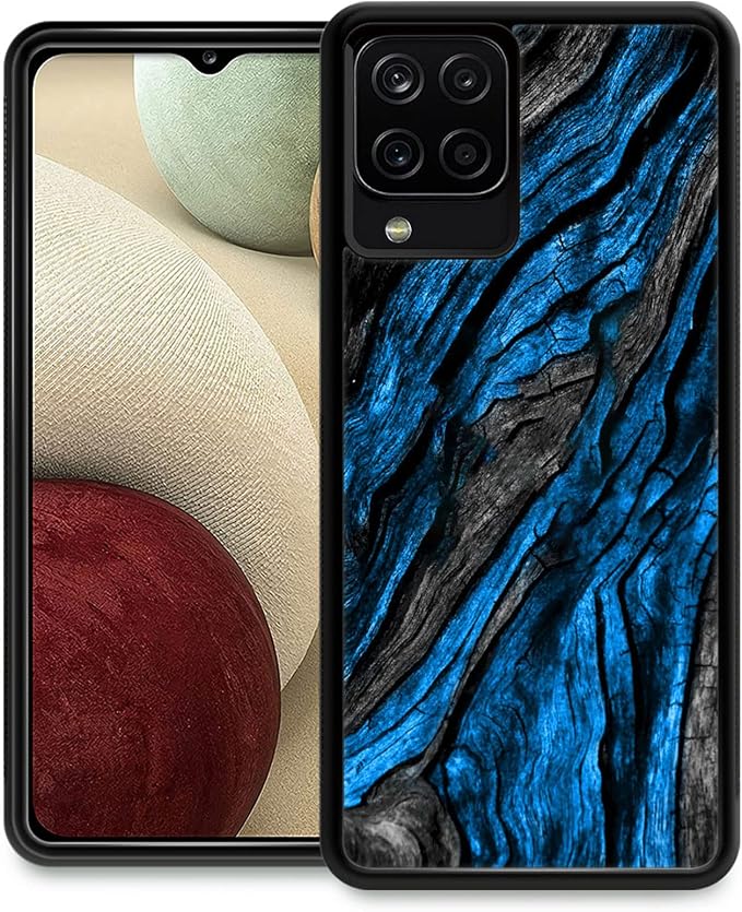 Navy Blue Camo Wood Grain