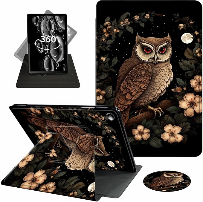 Cartoon Owl Floral