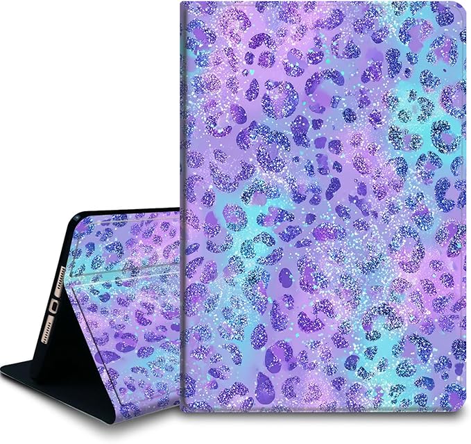 Bxgolkgd Tablet Case for 6.8 Kindle Paperwhite (11th Generation-2021) &amp Kindle Paperwhite Signature EditionAuto Wake/Sleep FunctionPurple Leopard Glitter