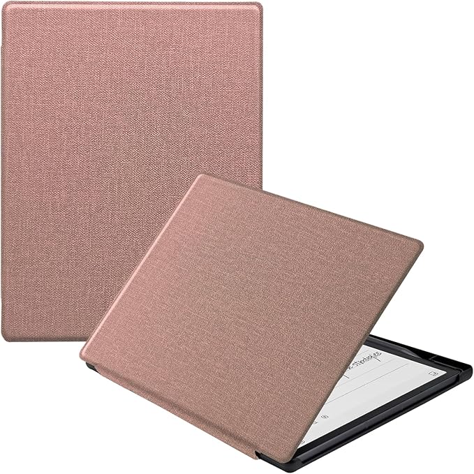 Slimshell Case for 8.2'' iFLYTEK AINOTE Air 2 Smart Auto Sleep/Wake Ultra-Thin Lightweight Leather Folio Cover with Built-in Pen Holder &amp Magnetic Closure (Cloth Rose Pink)