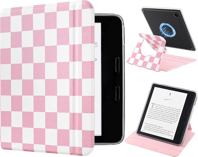Pink and White Checkerboard