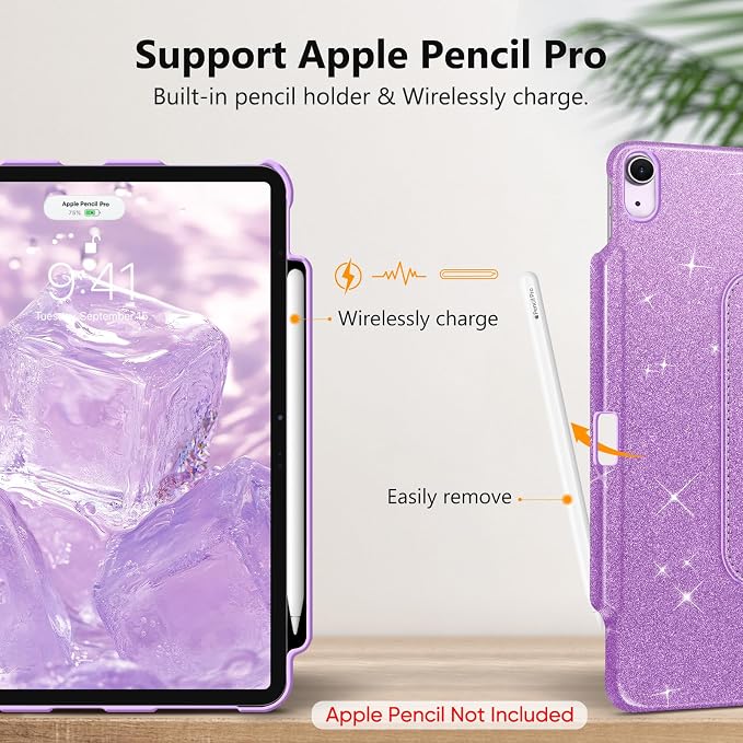 glittering purple