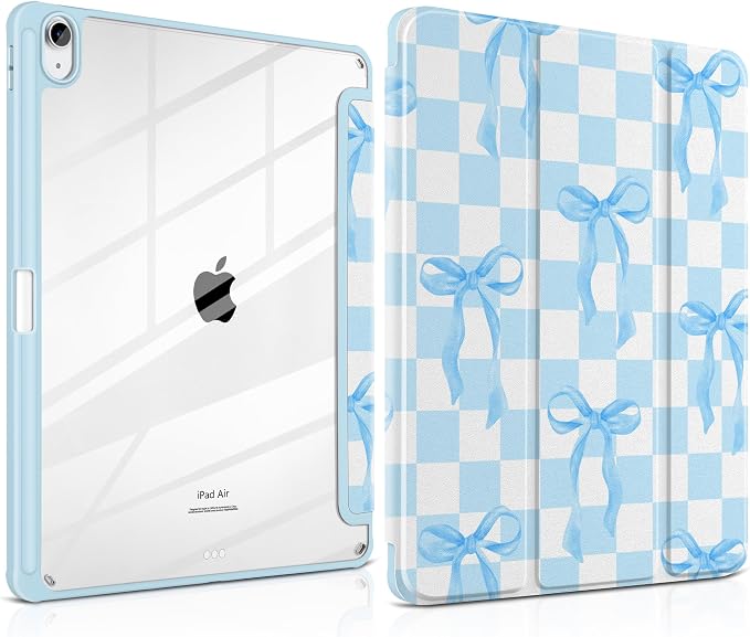 Blue&White Checkers&Bows