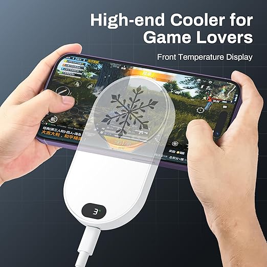 Hamosong Phone Cooler for Gaming Magnetic Semiconductor iPhone Cooler Cooling Fan Keep Phone Cool Fan for Phone