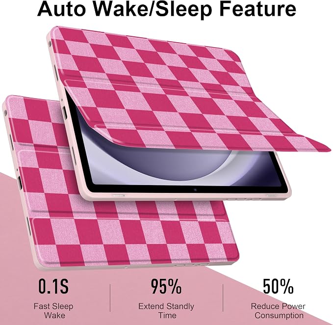 Rose & Light Pink Checkerboard