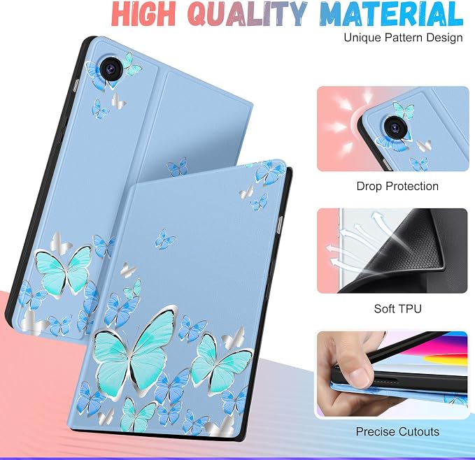 for A9 Plus-Blue Butterfly