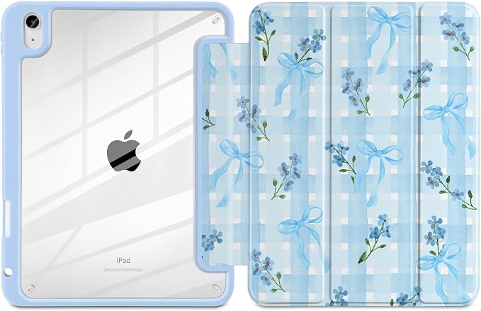 Flower&Bows&Watercolor Plaid