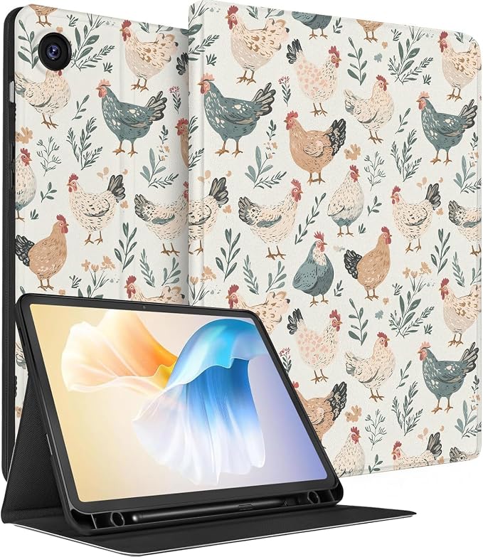 Floral Chicken Botanical Print