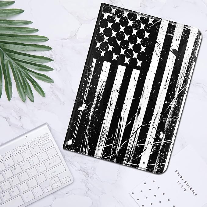 Black White American Flag -1896