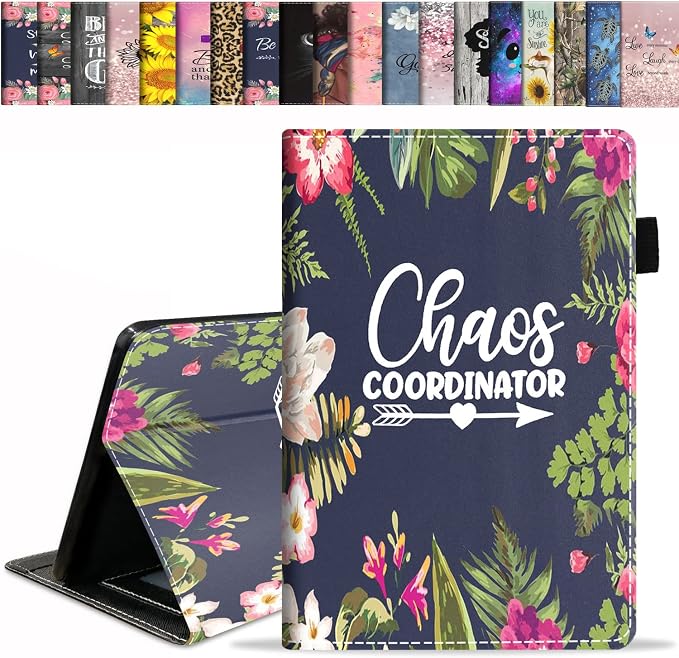Chaos Coordinator Quotes Colored Floral Wreath Print