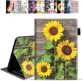 Case for Amazon Kindle Fire HD 10 &amp 10 Plus Tablet 10.1 (13th/11th Generation 2023/2021 Release) - PU Leather Folio Case with Smart Auto Wake/Sleep Sunflower
