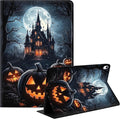 Case for iPad (A16) 11th Generation 11 Inch 2025/iPad 10th Generation 10.9 Inch 2022 Slim PU Leather Stand Cover with Auto Wake/Sleep Multi-Angle Viewing &amp Shockproof Halloween Pumpkins