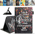 Case for All-New Amazon Fire HD 10 &amp HD 10 Plus Tablet 10.1 (13th/11th Generation 2023/2021 Release) Slim PU Leather Stand Cover with Auto Wake/Sleep Bible Verse Phil 4:13