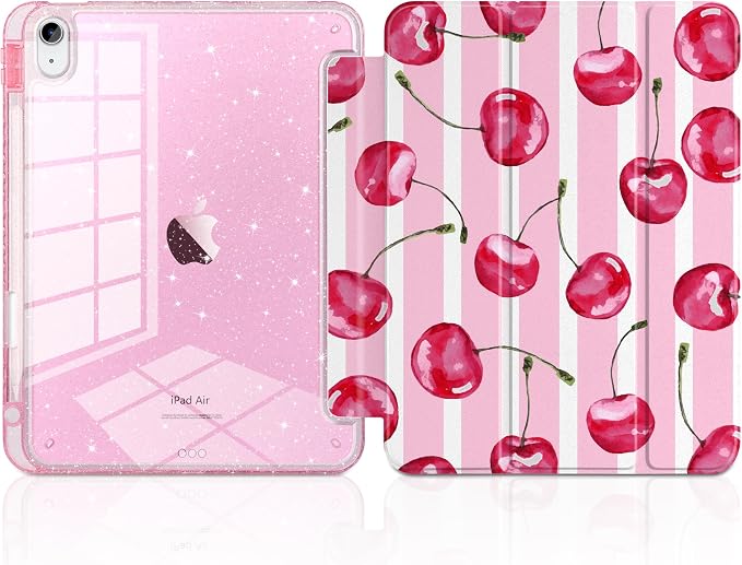 Cherry Watercolor&Striped