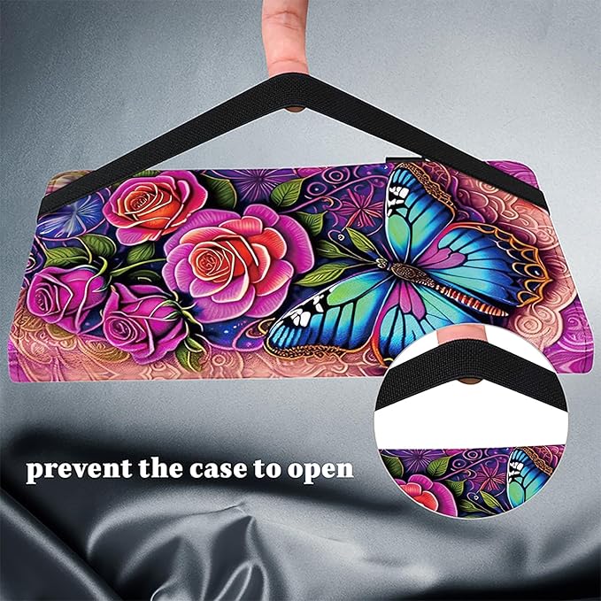 Case for Lenovo Idea Tab Pro 12.7 inch 2025 Tablet Multi-Angle Viewing Premium PU Leather Stand Case with Elastic Strap &amp Card Slots/Holder for Lenovo Idea Tab Pro 12.7 - Colorful Butterfly