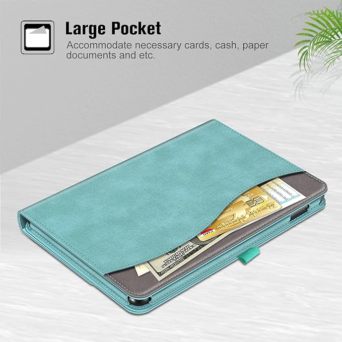 Fintie Case for All-New Amazon Fire HD 10 Tablet (13th/11th Generation 2023/2021 Release) - Multi-Angle Stand Cover with Pocket Auto Wake/Sleep Turquoise | 13th/11th Generation 2023/2021 Release w