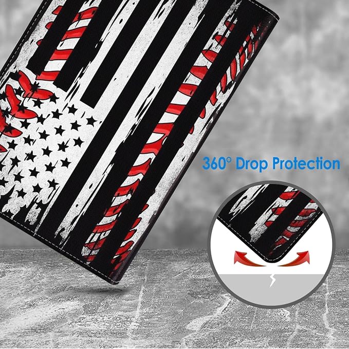 American Flag Baseball Background