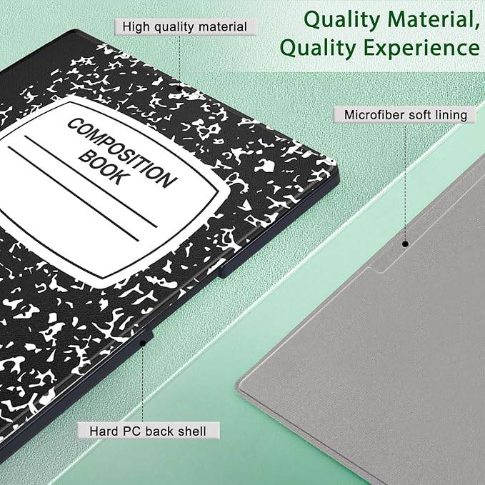 Case for Remarkable Paper Pro Tablet 11.8 (Released in 2024) Hard Back Shell Protective Book Folio Cover with Built-in Pen Holder with Auto Sleep/Wake Function.