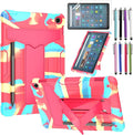 Case for Amazon Fire Max 11 (13th Generation 2023 Released) - Heavy Duty Hybrid Protective Case Cover with Kickstand + 1 Screen Protector and 1 Random Stylus (Candy/Pink)
