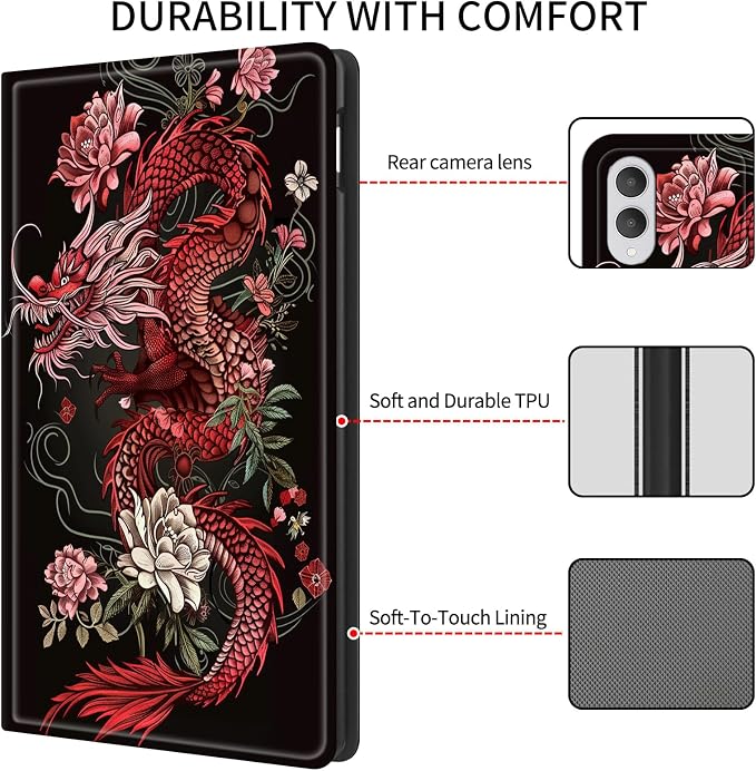 Flower Red Dragon