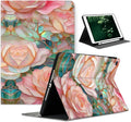 Compatible with iPad Air 13 inch Case (M3 2025 /M2 2024)/12.9 inch Case (6th/5th/4th/3rd 2022/2021/2020/2018) with Pencil HolderAuto Wake/Sleep Protect CoverBlooming Pink Rose
