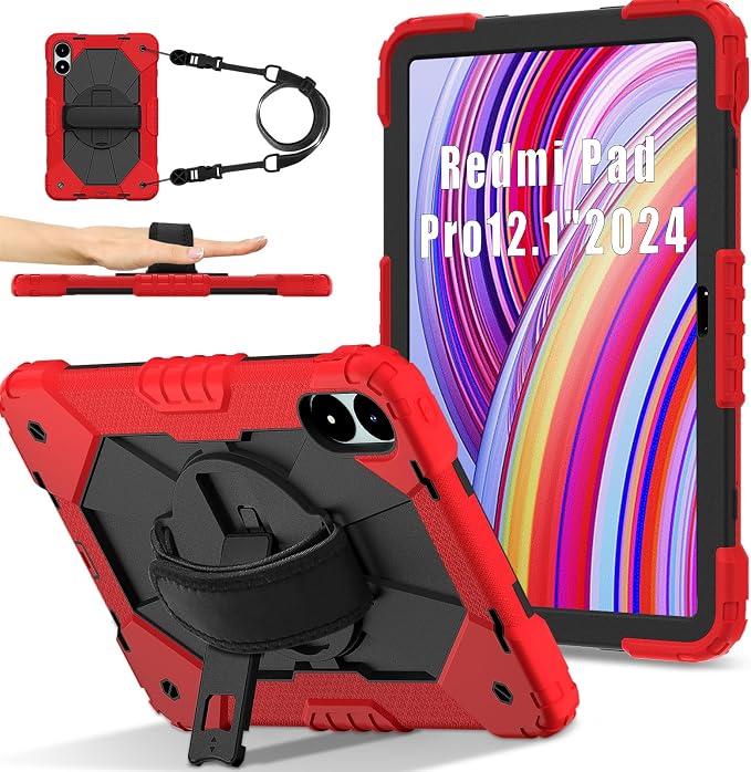Red/Black+2PCS Glass