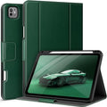 auaua Case for iPad Pro 11 Inch (M5/M4) 2025/2024 with Pencil Holder and Pocket Multiple Angles Viewing Magnetic Closure Auto Sleep/Wake (Green)