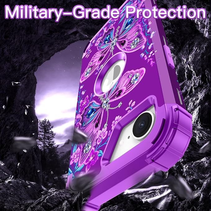 Diamond Purple Butterfly