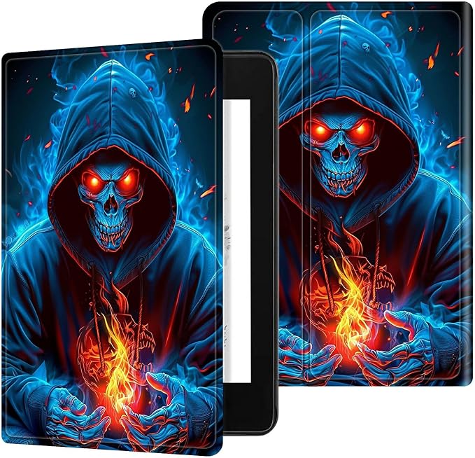 Blue Flame Skull