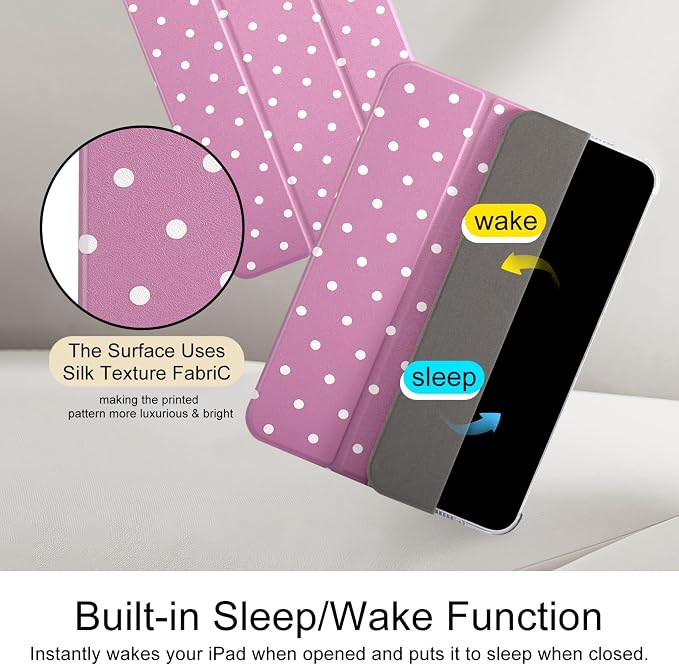 Pink white dots