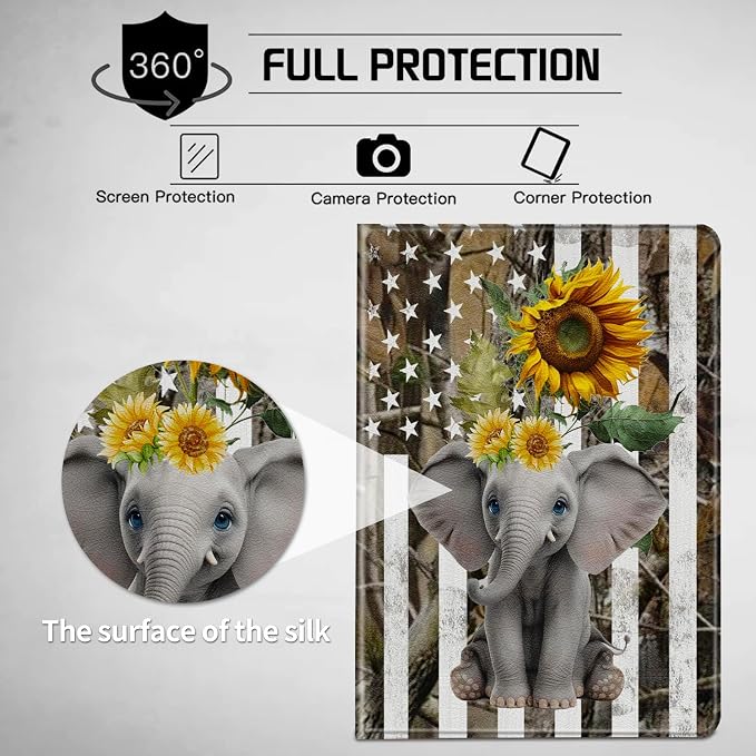 American Flag Elephant Sunflower